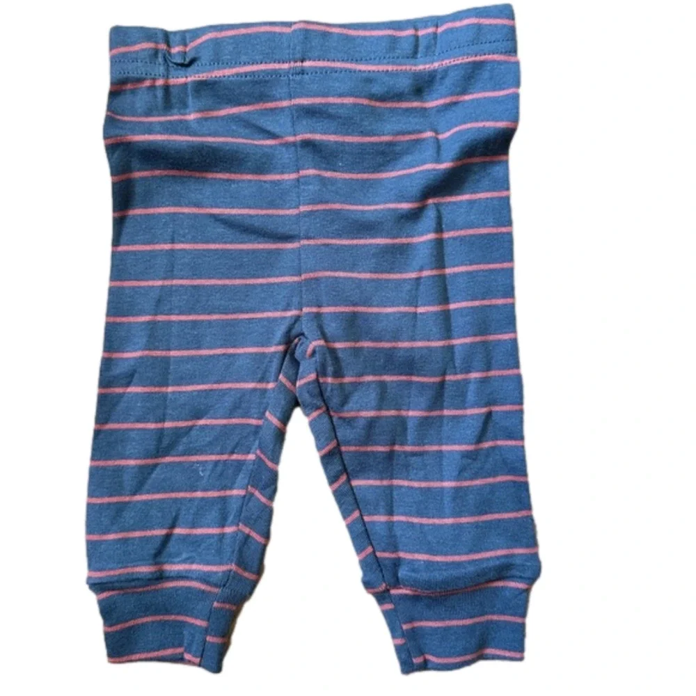 Carter's Outfit Boy's 6 months‎ Navy Blue Red Striped with Hat 3 piece Set New
